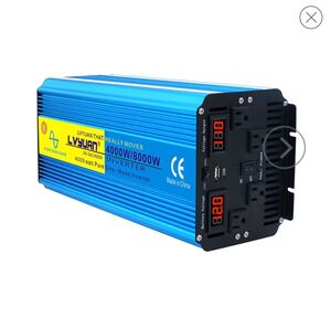 LVYUAN 純正弦波インバーター 4000W DC12V（直流） AC100V（交流）50HZ/60HZ 切替 ACコンセントx4 車　アンプ