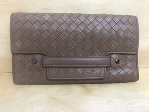 BOTTEGA VENETA ボッテガヴェネタ 茶色　長財布　中古