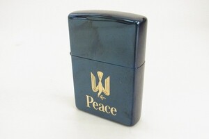 Q416-X2-794◎ Zippo ジッポー Peace オイルライター 喫煙グッズ 現状品 ◎①