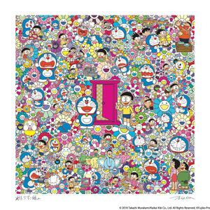 村上隆 × ドラえもん コラボ 版画 【どこでもドア いろいろあるよ】 Takashi Murakami / Edition 300 / Signed.