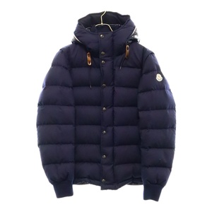 MONCLER モンクレール 12AW HEM アームロゴワッペン 2WAY ウールナイロン切替 ダウンジャケット ネイビー 122-091-41909-05 54272