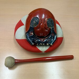 木魚、木魚用座布団　バチセット　中古