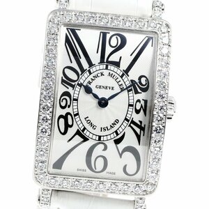 フランクミュラー FRANCK MULLER 952QZDP ロングアイランド ダイヤベゼル クォーツ レディース 良品 箱付き_810063