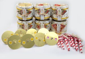 [未使用品] フジカ ミニ樽クラッカー 祝樽 クラッカー 替え玉方式 小花入り テープ入り 替え玉付き 演出 結婚式 イベント