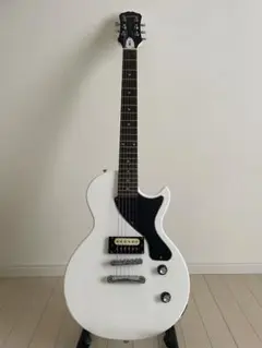 Epiphone 白 レスポールJr 美品 動作確認済み 直接引き取り可能