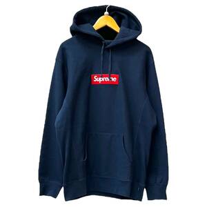 Supreme (シュプリーム) 2016AW Box Logo Hooded S 裏起毛 ボックスロゴ パーカー フーディー XL ネイビー メンズ/065