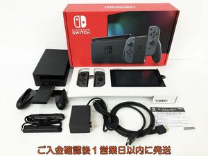 【1円】任天堂 新モデル Nintendo Switch 本体 セット グレー ニンテンドースイッチ 動作確認済 新型 EC44-479jy/G4