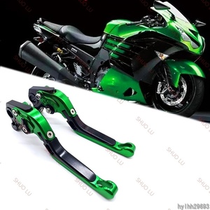 カワサキZX14R GTR1400 ZX1400 ZZR1400 SEバージョンZX ZZR 1400 GTR CONCOURSオートバイ折りたたみ式拡張ブレーキクラッチレバー