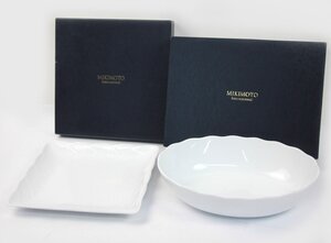 [2点セット] MIKIMOTO ミキモト 皿 平皿 食器 洋食器 外箱付き