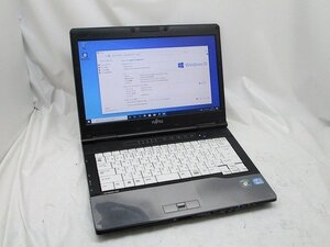 △富士通 LIFEBOOK S752/F Core i5 3340M 2.7GHz 2GB 320GB 14インチ HD 1366×768 Windows10 Pro 64bit