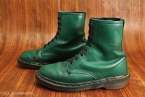 USED★Dr.Martens/ドクターマーチン/UK4/23.0cm前後/ENGLAND製/8ホール/緑