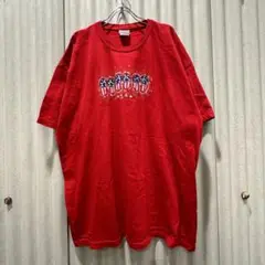 【送料無料】USA古着 U.S.AロゴプリントTシャツ RED