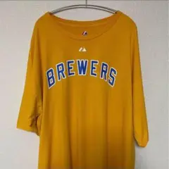 MLB ブリュワーズ Tシャツ メジャーリーグ 背番号8 イエロー 2XL