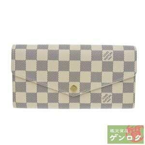 【中古】 ルイヴィトン ダミエ アズール 二つ折り ウォレット 長財布 レディース ルイ・ヴィトン ヴィトン LOUIS VUITTON【質屋】