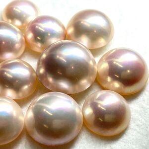 1円〜!!ツヤ抜群!!◆マベパールおまとめ152.5ct◆j 約30.5g mabe pearl パール 半円真珠 ジュエリー jewelry ルース 裸石 宝石 w4ま15