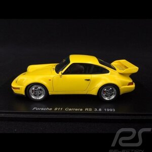 スパーク 1/43 ポルシェ 911 カレラ RS 3.8 クーペ 93 イエロー