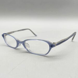 NICECLAUP ナイスクラップ メガネ NC-5002 ブルー クリア フレーム 眼鏡 フルリム 金属 レンズ 度入り レディース アイウェア 4719-142