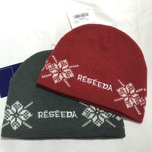 ONYONE RESEEDA 子供 ニットキャップ 2点セット（RED/GRY)