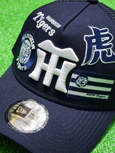 阪神タイガース　メッシュキャップ　帽子　ニューエラ　NEWERA 　MULTI LOGO　ネイビー　美品