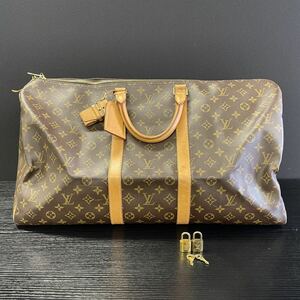 【6R3】1円スタート LOUIS VUITTON / SP0934 ルイヴィトン キーポル55 旅行かばん ボストンバッグ ハンドバッグ カデナ2個付き