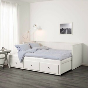 IKEA HEMNES デイベッド フレーム シングル～ダブル 2WAY ホワイト イケア ヘムネス 引出し 収納 長野県