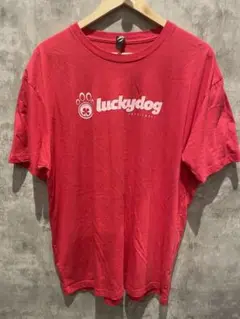 【送料無料】USA古着luckydog プリントTシャツ VOLLEYBALL