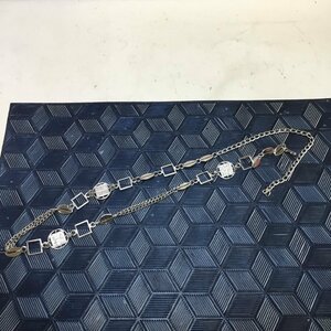 【中古品/CH】チェーンベルト シルバカラー ネックレス アクセサリー RS0828/0000