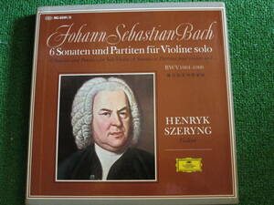 【送料無料】中古レコード 3枚組★バッハ/ヴァイオリン ソロ ☆HENRYK SZERYNG/BACH: 6 Sonaten und Partiten fur Violin Solo MG-9261/3