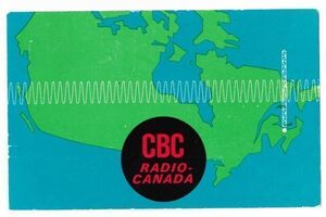 ベリカード　CBC International Service, CKCS １９６５年　ＢＣＬ