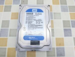 ∨ 正常判定｜SATA 3.5インチ 内蔵型 ハードディスク｜Western Digital WD5000AAKX HDD｜500GB フォーマット済み ■O0253