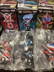 一番くじ 仮面ライダー 仮面ライダーアクセル　仮面ライダーウィザード　フレイムドラゴン　仮面ライダーメテオ　フィギュア　3点