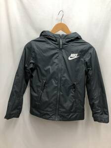 NIKE キッズ 内側フリース ジャンパー ジャケット 130～140cm グレー ブルゾン アウター ナイキ 24100103