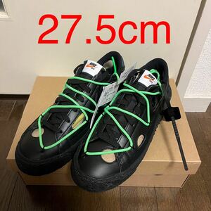 27.5cm nike × off-white blazer low 77 / ow dh7863-001 virgil abloh ナイキ オフホワイト ブレザー ロー ヴァージル アブロー black 黒