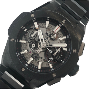 ウブロ HUBLOT ビッグ・バン インテグレーテッド ブラックマジック 451.CX.1170.CX ブラック セラミック 腕時計 メンズ 中古