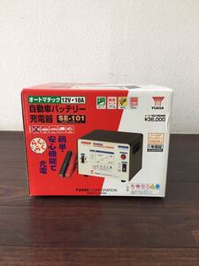 YUASA 自動車 バッテリーチャージャー SE-101 充電器 12V 充電 エンジン始動補助 取払説明書 元箱付き 未使用品 No02