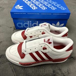 送料無料! 26.0cm 新品 adidas RIVALRY LOW アディダス オリジナルス ライバルリー ロー 白 赤 ホワイト レッド スニーカー aGZ9793