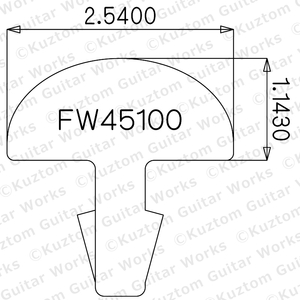 【NS18%】 Jescar 45100 【23cm x 8本】【Kuztom Guitar Works】GpF