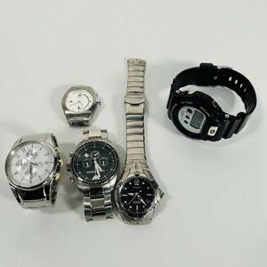 腕時計5点セット Casio G-Shock/Seiko Kinetic/アルマーニ/D&G