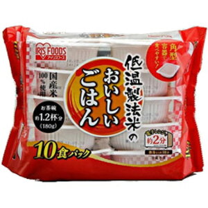 アイリスフーズ　低温製法米のおいしいごはん　180g×10　8袋セット