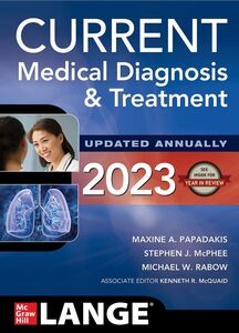 [A12340046]Current Medical Diagnosis & Treatment 2023