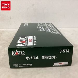 1円〜 KATO HO 3-514 オハ14 2両セット