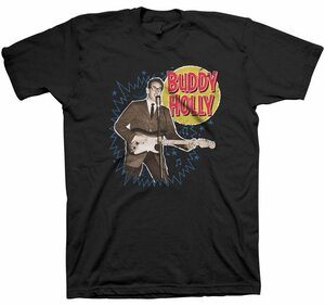 ★バディ ホリー Tシャツ BUDDY HOLLY MUSIC BURST - M 正規品 ペギー スー rockabilly elvis presley 50s