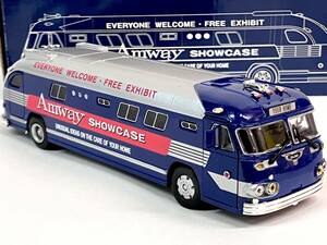 新品 未使用品 開封のみ 日本アムウェイ Amway 15周年記念 移動展示車両 ミニチュアバス 約20cm 「SHOW CASE」 非売品 送料520円 即決