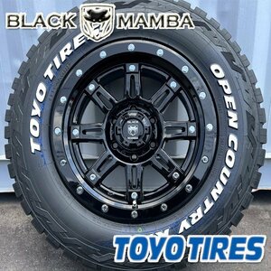 17インチ 9j トライトン FJクルーザー エスカレード H3 新品 タイヤホイールセット 4本 265/70R17 TOYO オープンカントリー グロスブラック