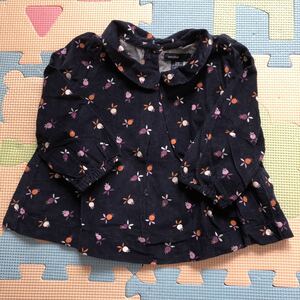 【新品即決】GAPベビーギャップとっても可愛い女の子用長袖ブラウス80cm(12-18M) 長袖シャツ