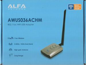 【即決 送料無料 匿名配送】 ALFA NETWORK■ALFA AWUS036ACHM MT7610U 802.11ac/a/b/g/n無線LANUSBアダプターWindowds Kali Linux対応