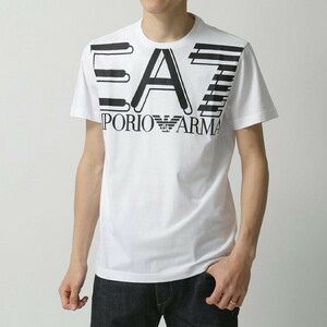 ☆匿名発送☆新品タグ付き Mサイズ 白 店舗完売 エンポリオアルマーニ EMPORIO ARMANI EA7 クルーネックTシャツ 半袖 ビッグロゴプリント