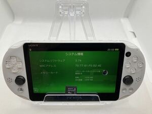 液晶美品　PSVITA2000ホワイト　メモリーカード16GB付き　SONY ソニー プレイステーションヴィータ 