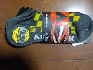 新品　AIR WALK　男性　靴下　3足セット　25～27ｃｍ　クリックポスト発送可　切手可　スニーカーソックス