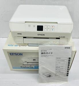 K247-G13-201 EPSON エプソン Colorio カラリオ EP-707A 2014年製 インクジェットプリンター ホワイト 通電確認済み